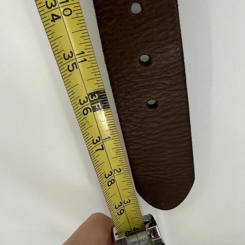 Fossil Segmented Bridle Style Women’s Brown Leather Belt Medium 40”